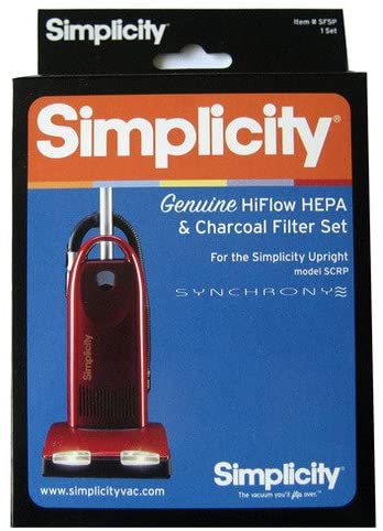 Simplicity #SF5P Synchrony Premium HEPA & Electrostatic/Charcoal Filter Set for Model SCRP