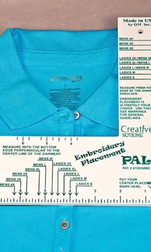 Creative Notions CNEPR1 Embroidery Placement Ruler, Adult