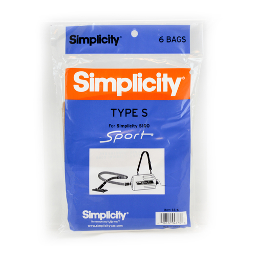 Simplicity Genuine Biotreated Filtration Healthy Home S Bags (pack of 6) SS-6