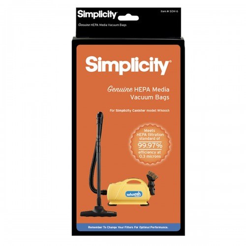 Simplicity HEPA "O" Genuine Vacuum Bags SOH-6